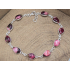 Echt zilveren armband roze Dahlia copper turkoois armband